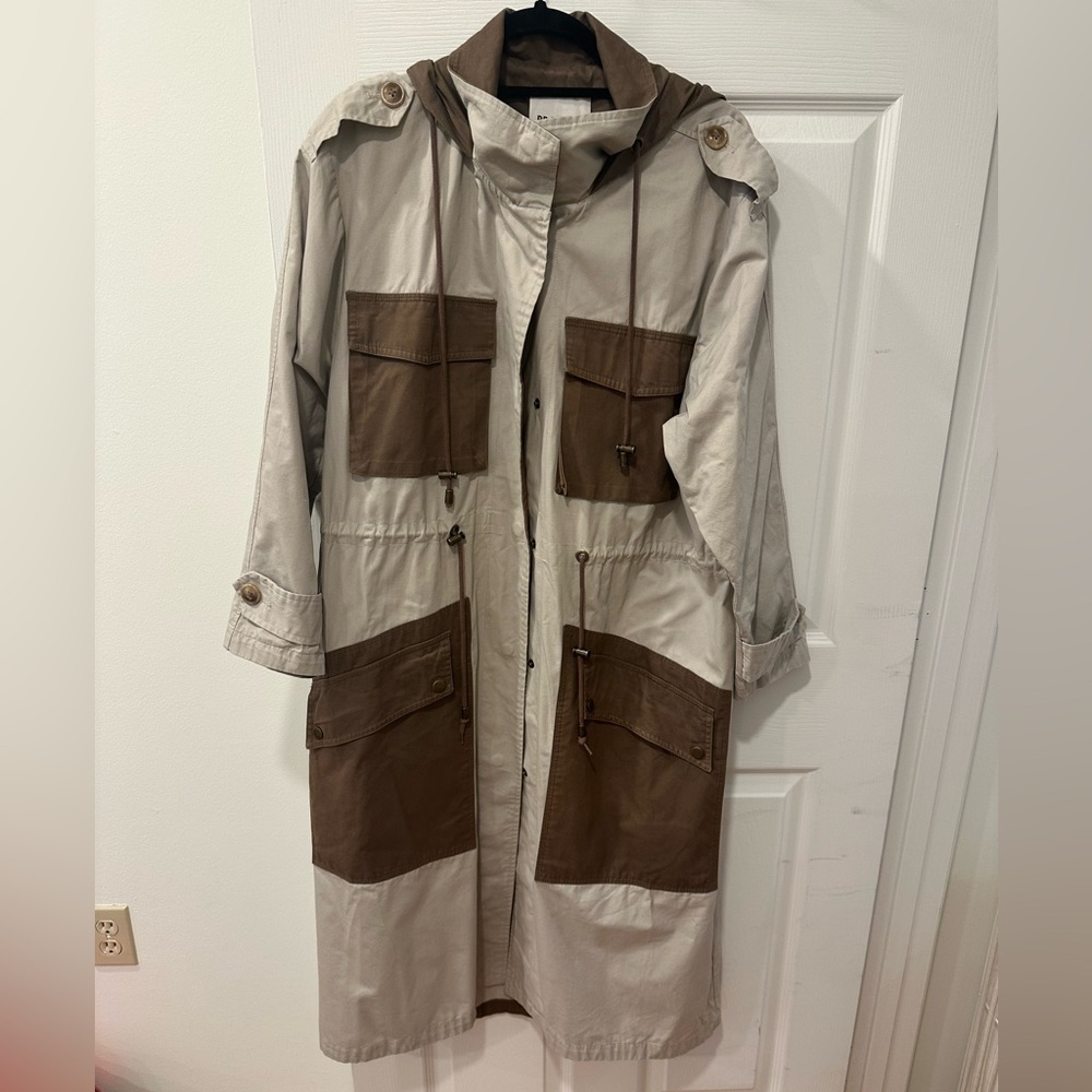 BB DAKOTA TWO TONE TRENCH COAT